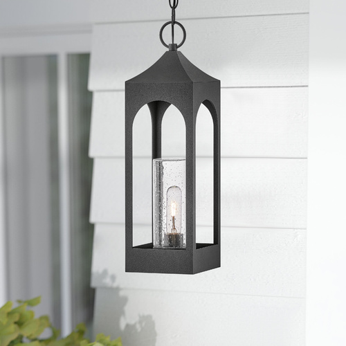 Hinkley Amina 20.50-Inch Distressed Zinc Outdoor Hanging Light by Hinkley Lighting 18082DSZ