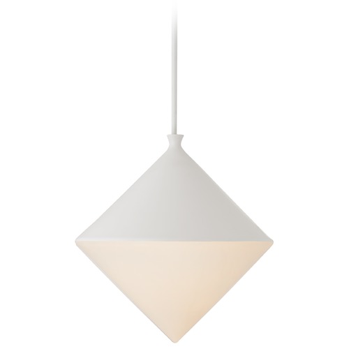 Visual Comfort Signature Collection Aerin Sarnen Large Pendant in Matte White by Visual Comfort Signature ARN5357WHTWG