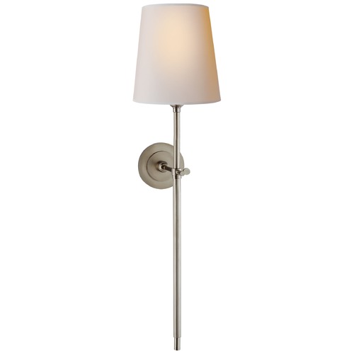 Visual Comfort Signature Collection Thomas OBrien Bryant Tail Sconce in Antique Nickel by Visual Comfort Signature TOB2024ANNP