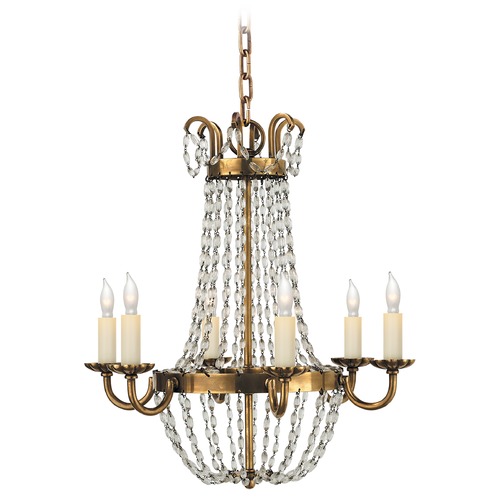 E.F. Chapman Paris Flea Market Chandelier in Brass by Visual Comfort Signature