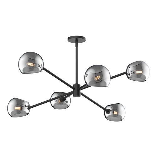 Alora Lighting Alora Lighting Willow Matte Black Chandelier CH548637MBSM