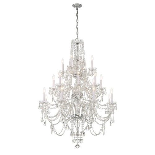 Traditional Crystal 20-Light Chandelier in Chrome by Crystorama