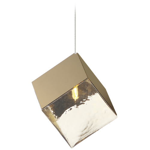 ET2 Lighting Ice Cube French Gold LED Mini Pendant by ET2 Lighting E24681-26FG