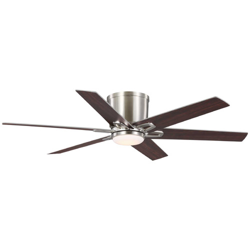 Progress Lighting Bexar Brushed Nickel LED Ceiling Fan with Light