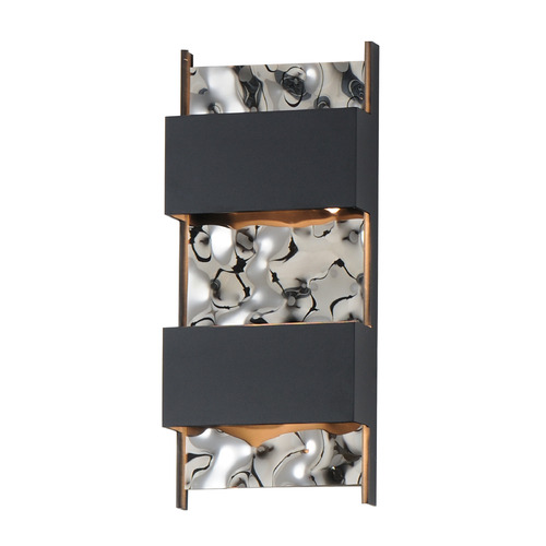 Coulee Black LED Outdoor Wall Light by ET2 Lighting