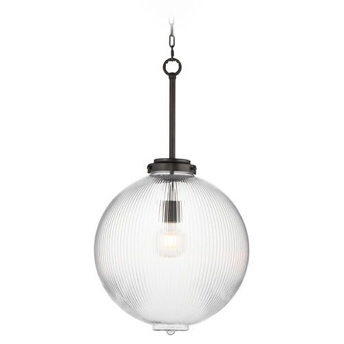 Maxim Lighting Maxim Lighting Kasbah Oil Rubbed Bronze Pendant Light with Globe Shade 15196CROI