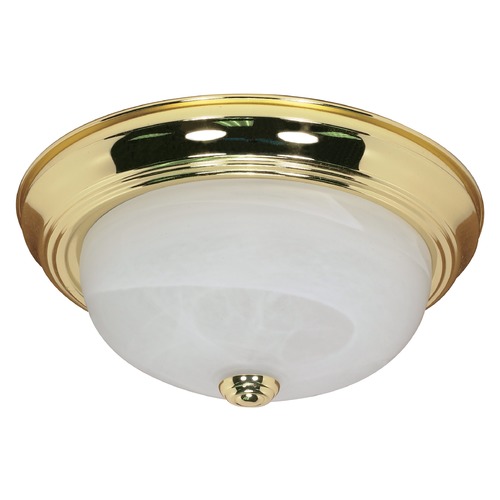 Nuvo Lighting 11-Inch Flush Mount Polished Brass by Nuvo Lighting 60/213