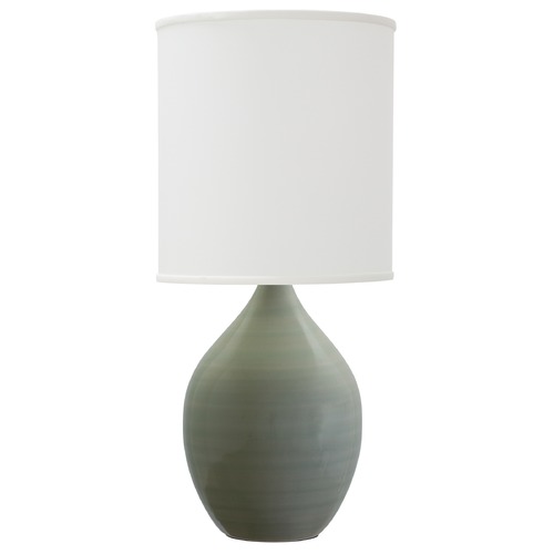 Scatchard Stoneware Celadon Table Lamp by House of Troy Lighting