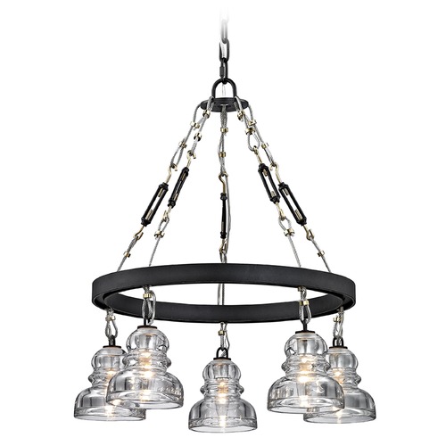 Troy Lighting Menlo Park Deep Bronze Chandelier by Troy Lighting F6055