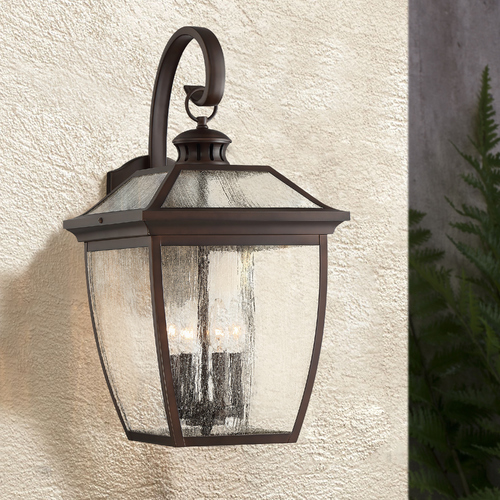 Sunnybrook Alder Bronze Outdoor Wall Light by Minka Lavery