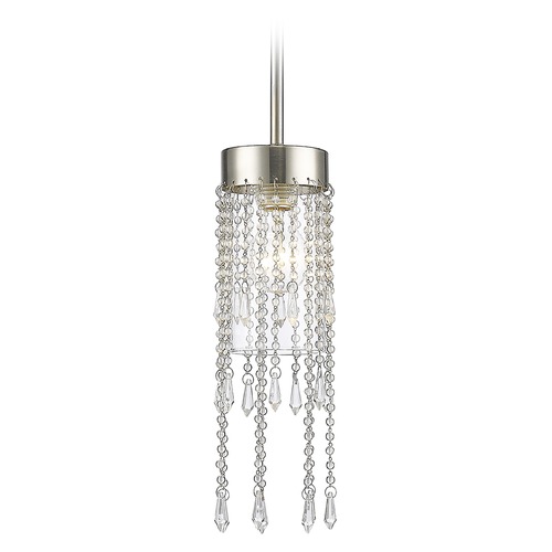 Z-Lite Siena Brushed Nickel Pendant by Z-Lite 433MP-BN