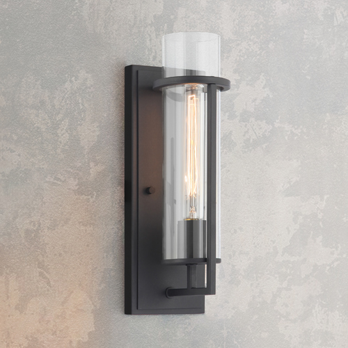 Matteo Lighting Tubulaire Matte Black Sconce by Matteo Lighting S03901MB