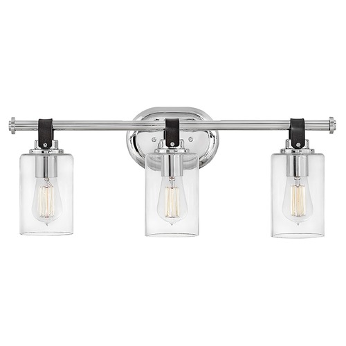 Hinkley Halstead 3-Light Vanity Light in Chrome by Hinkley Lighting 52883CM