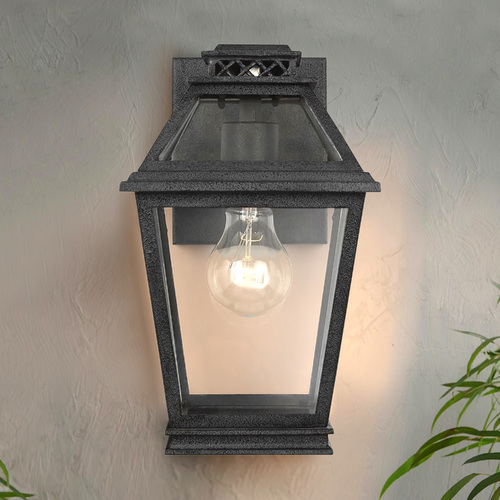 Chapman & Meyers Falmouth Dark Weathered Zinc Outdoor Wall Lantern by Visual Comfort Studio