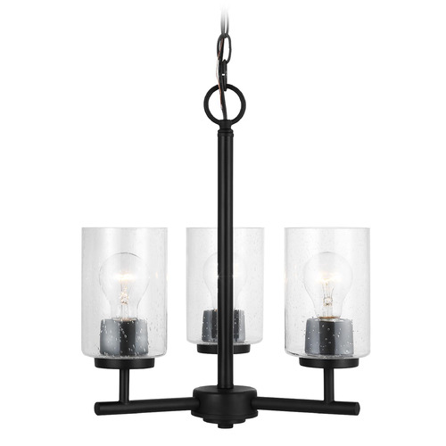 Generation Lighting Oslo 15-Inch Midnight Black Mini Chandelier by Generation Lighting 31170-112