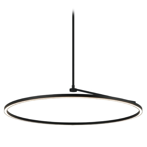 Matteo Lighting the Trundle Matte Black LED Pendant Light
