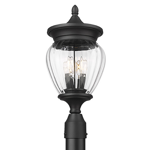 Z-Lite Davina Black Post Light