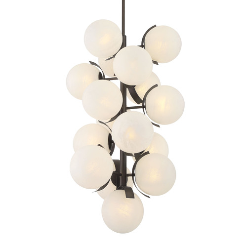 Vino 16-Light Pendant in Dark Bronze by Metropolitan Lighting