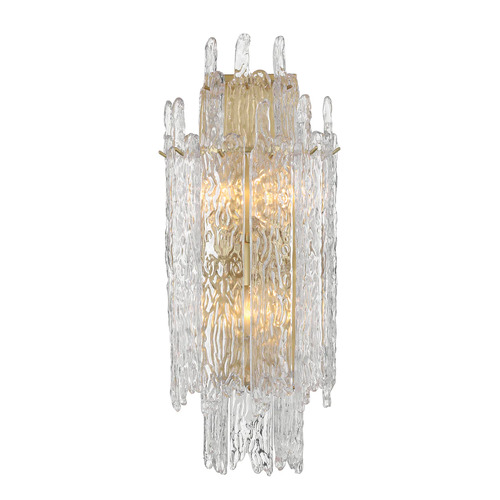 Crystorama Lighting Libby Langdon Ackerly 3-Light Wall Sconce in Aged Brass by Crystorama ACK-923-AG