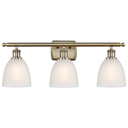 Innovations Lighting Castile Antique Brass LED Bathroom Light by Innovations Lighting 516-3W-AB-G381-LED