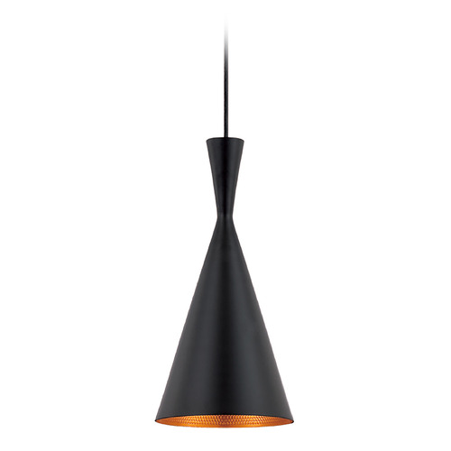 Bronx 8-Inch Pendant in Black by Eurofase Lighting