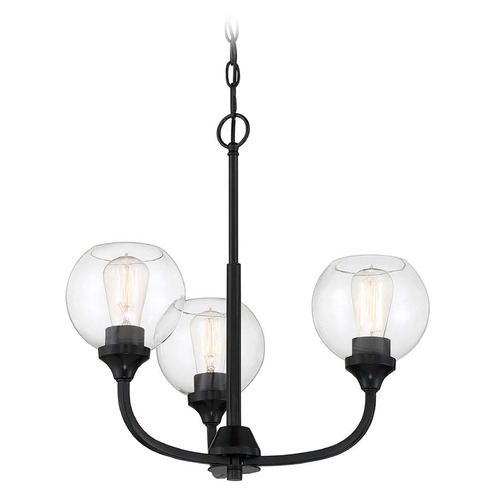 Craftmade Lighting Glenda Flat Black Mini-Chandelier by Craftmade Lighting 56223-FB