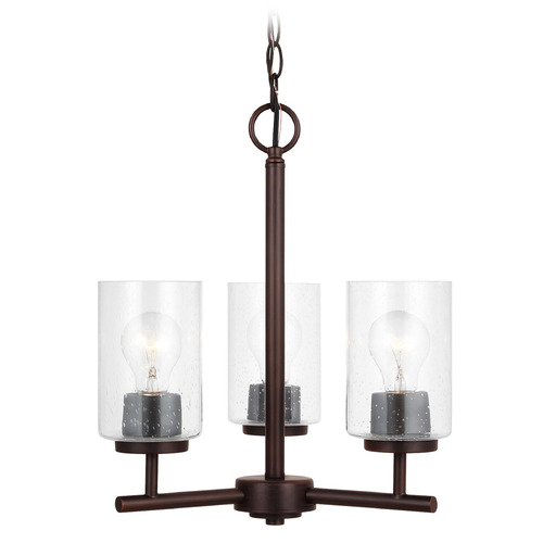 Generation Lighting Oslo 15-Inch Bronze Mini Chandelier by Generation Lighting 31170-710