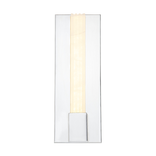 Alora Lighting Alan Pepin Kismet Polished Nickel LED Sconce