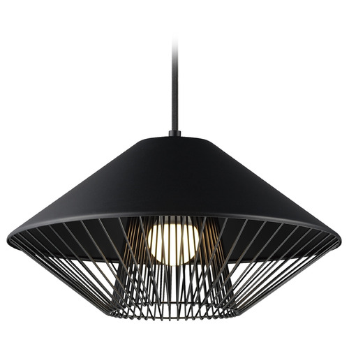 ET2 Lighting Phoenix Black & Gold LED Pendant by ET2 Lighting E11395-BKGLD