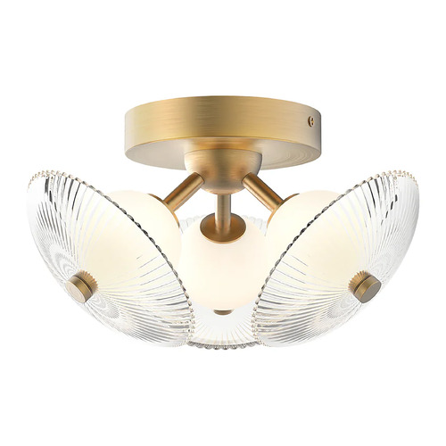 Alora Lighting Hera Brushed Gold LED Semi-Flushmount Light