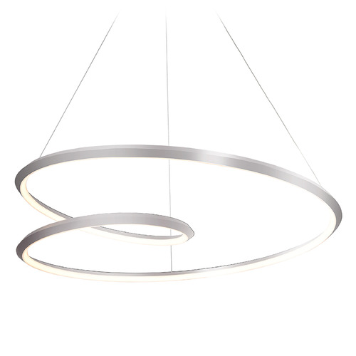 Kuzco Lighting Ampersand Brushed Nickel LED Pendant Light