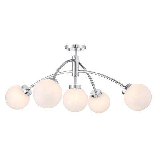 Savoy House Savoy House Lighting Redfield Chrome LED Semi-Flushmount Light 6-6199-5-11