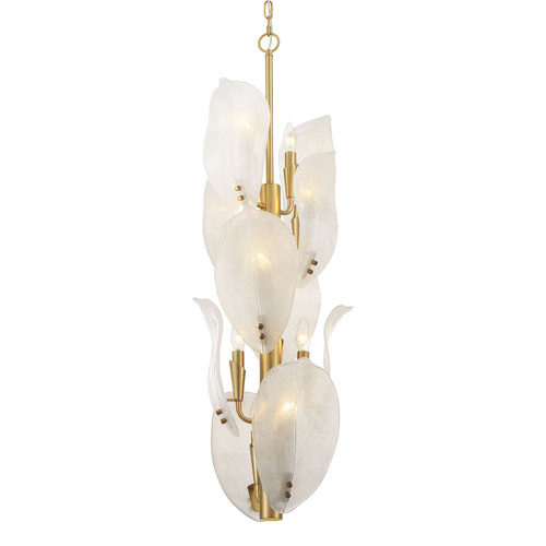 Orchid 10-Light Pendant in Legacy Brass by Metropolitan Lighting