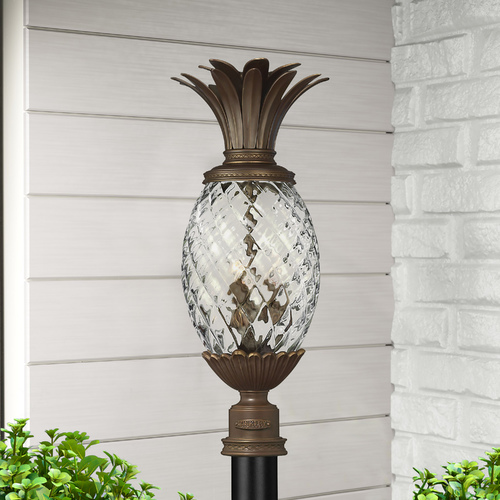 Plantation 25.25-Inch Outdoor Post Light in Copper Bronze by Hinkley Lighting