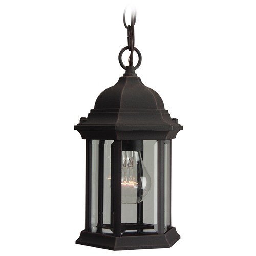 Hex Style Rust Outdoor Hanging Light by Craftmade Lighting