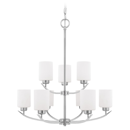 HomePlace by Capital Lighting Dixon 28-Inch Chandelier in Brushed Nickel by HomePlace by Capital Lighting 415291BN-338