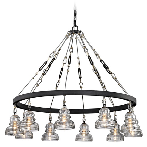 Troy Lighting Menlo Park Deep Bronze Chandelier by Troy Lighting F6057