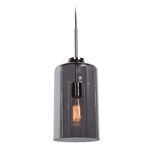 Access Lighting Simplicite Black Chrome Mini Pendant by Access Lighting 50935-BCH/MIR