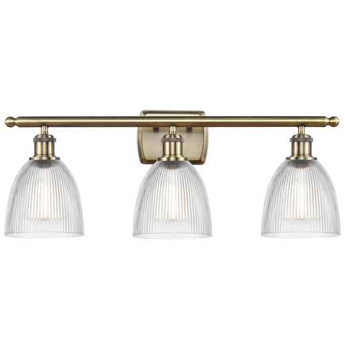 Innovations Lighting Innovations Lighting Castile Antique Brass Bathroom Light 516-3W-AB-G382