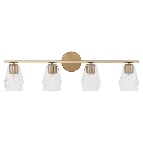 Capital Lighting Dena 32.50-Inch Vanity Light in Aged Brass by Capital Lighting 145041AD-524