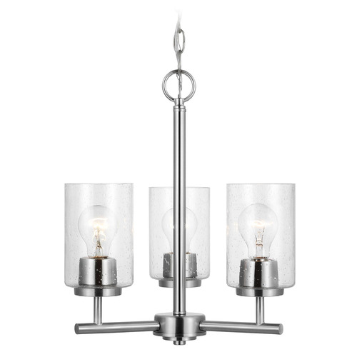 Oslo 15-Inch Brushed Nickel Chandelier by Generation Lighting
