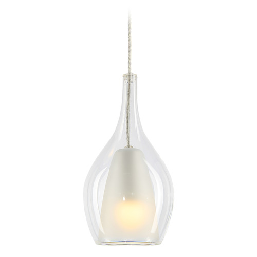 Matteo Lighting Jericho Chrome Mini-Pendant Light with Bowl / Dome Shade