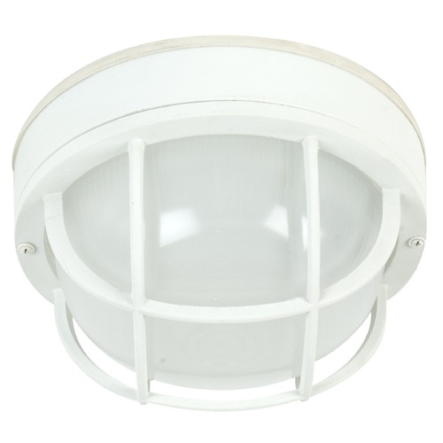 Craftmade Lighting Bulkhead Matte White Close-to-Ceiling Light by Craftmade Lighting Z395-04