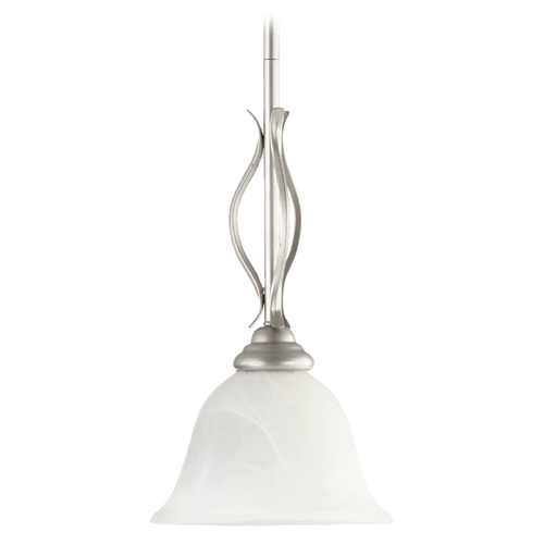 Quorum Lighting Spencer Classic Nickel Mini Pendant by Quorum Lighting 3110-64