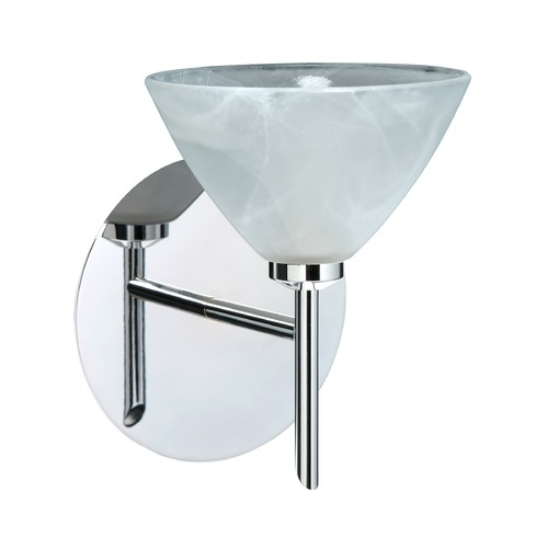 Besa Lighting Domi Chrome LED Sconce