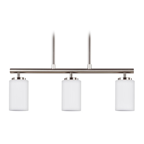 Oslo Brushed Nickel Island Light by Generation Lighting