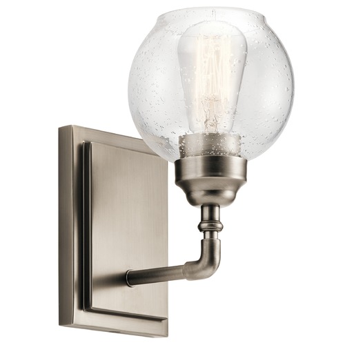 Kichler Lighting Seeded Glass Sconce Pewter by Kichler Lighting 45590AP