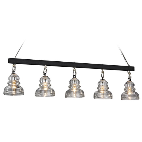 Troy Lighting Troy Lighting Menlo Park Deep Bronze Island Light with Bowl / Dome Shade F6058