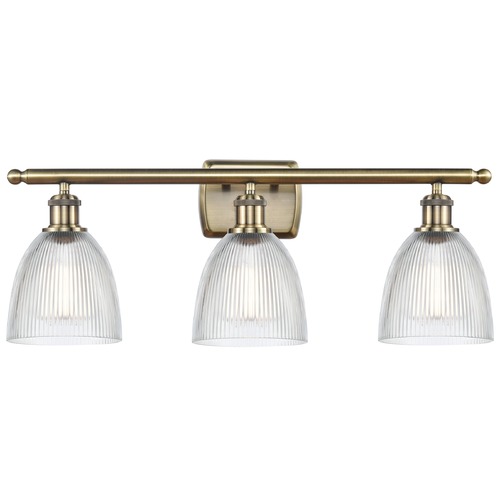 Innovations Lighting Castile Antique Brass LED Bathroom Light by Innovations Lighting 516-3W-AB-G382-LED