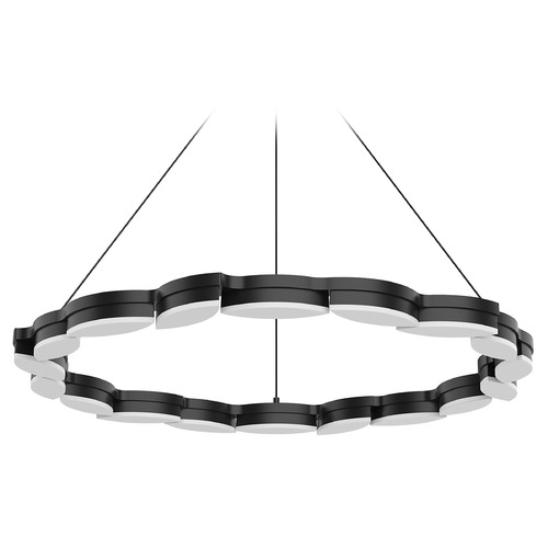 Kuzco Lighting Poplar 34-Inch LED Organic Linear Pendant in Black by Kuzco Lighting CH90734-BK